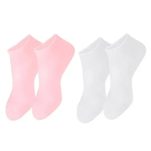 Produktbild: CRILSTYLEO Feuchtigkeitssocken Für Trockene Füße Feuchtigkeitsspendende Fußpflegesocken Hautfreundliche Socken Mit Atmungsaktivem Design Für Fußpflege Und Reisen