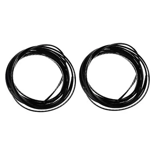 Produktbild: CRILSTYLEO 2er Set 5 Auto Türschutzleisten Dichtungsschutz Für Autotüren Carbonfaser Car Door Protector Trim Langlebig Und Praktisch Für Den Schutz Ihrer Fahrzeugtüren