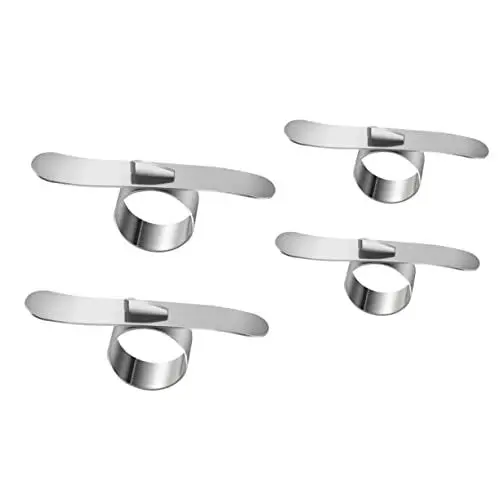 Produktbild: CRILSTYLEO 3 Sätze 4St Orangenschäler aus Edelstahl Kalk Entsafter Öffner Ergonomischer Orangenschäler Orangenschäler-Set praktischer Obstschäler Grapefruitschäler Rostfreier Stahl Silver