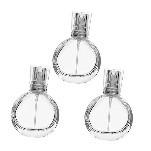 Produktbild: CRILSTYLEO 3st Parfümflasche Aus Glas Reiseparfümzerstäuber Sprühflasche Mini-probeflasche Make-up-behälter Mini-parfum Nachfüllbare Parfümflasche Mini-parfümflasche Plastik Silver