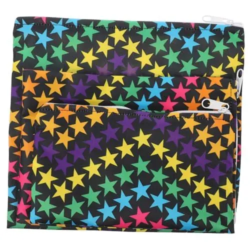 Produktbild: CRILSTYLEO 3st Snack-tasche Brotbeutel Snacks Für Kinder Wiederverwendbare Kekstüte Taschen Für Kinder Snackbeutel Wiederverwendbare Kinder Snackbehälter Für Kleinkinder Keks Zubehör Metall