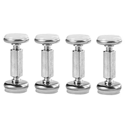 Produktbild: CRILSTYLEO 4 Stück Robustes Anti-rutsch-Werkzeug Verstellbarer Bettrahmen Mit Gewinde Verstellbare Bettgestelle Bett-Anti-Shake-fixierer Couchstopper Anti-Shake-Tool Am Bett Hausbedarf Silver