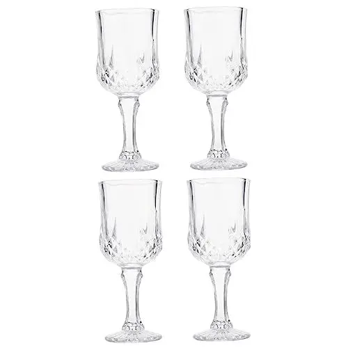 Produktbild: CRILSTYLEO 4 Kristallweingläser Unzerbrechliche Weingläser Weingläser Weinkelche Glasweingläser Glasweinkelche Weinbecher Kelch Cocktailkelch Rotweinglas