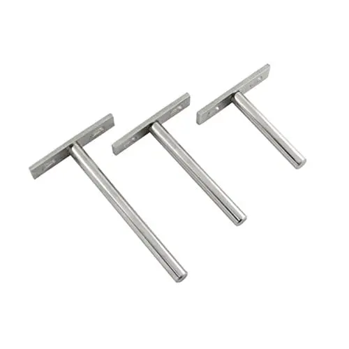 Produktbild: CRILSTYLEO 5 Zoll Unsichtbare T Förmige Holzklammern Stabile Plattenverbinder Für Holzarbeiten 20 Stück Rostfreier Stahl Ideal Für Möbelbau Und Heimwerkerprojekte