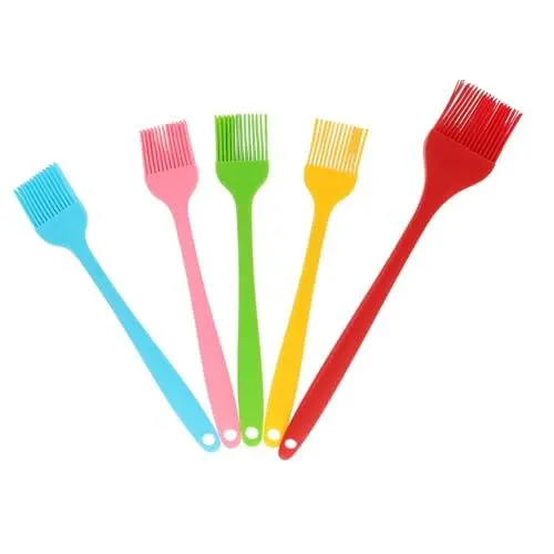 Produktbild: CRILSTYLEO Silikon-backpinsel Zum Kochen – Hitzebeständiger Backpinsel – Ohne Griff – Grillpinsel-Set – 5-teilig – Lebensmittelechtes Silikon