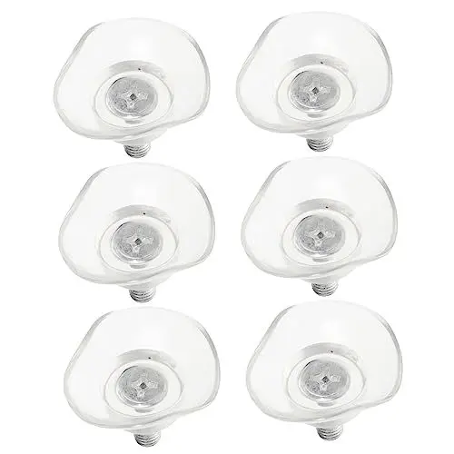 Produktbild: CRILSTYLEO Saugnapf Doppelseitig Transparent Aus Pvc Für Glasplatte Und Möbel Mit Schrauben Zum Befestigen Antikollisions Und Unverkratzend