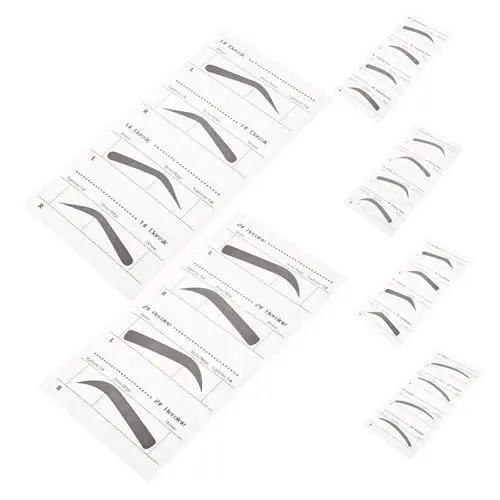 Produktbild: CRILSTYLEO 6-teiliges Wiederverwendbar-augenbrauenschablonen-set Make-up-aufkleber-tool Für Frauen Und Mädchen Augenbrauen-vorlage Komfortables Design