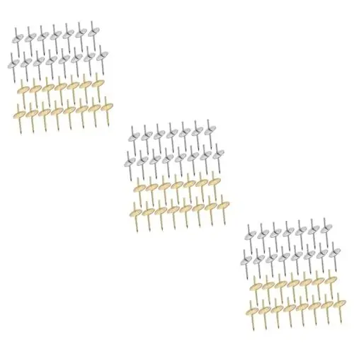 Produktbild: CRILSTYLEO 90 Stk Wandhaken Schlüsselloch Draht Gold Bausatz Fotorahmen-Aufhänger bildregal wanddeko Wanduhrhaken Haken zum Aufhängen von Bildern Wandaufhänger zum Aufhängen von Bildern Eisen