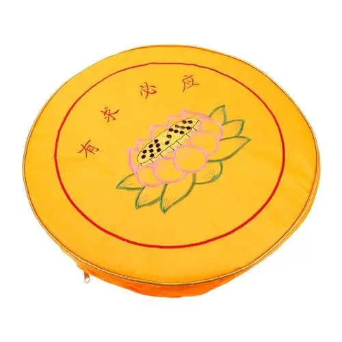 Produktbild: CRILSTYLEO Home Runde Sitzmatte Lotus Druck Meditationsmatte Yoga Kissen für Meditation Gebetsteppich