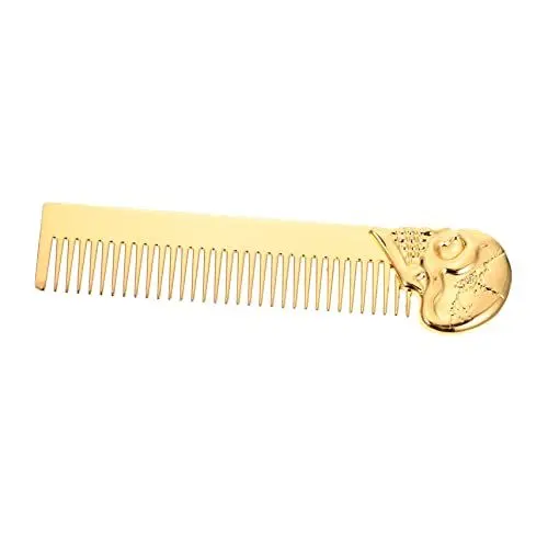 Produktbild: CRILSTYLEO Mini-bartkamm Mit - Tragbarer Haarkamm Aus Zinklegierung Im Taschenformat Für Männer Styling-tool Für Zu Hause Oder Unterwegs