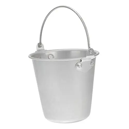Produktbild: CRILSTYLEO Chip-Eimer edelstahlbehälter edelstahleimer tapasschalen snack container bierkühlerstab Pommes-Eimer Rotwein Eiskübel Snackhalter Mini Eiskübel Speicherhalter Rostfreier Stahl Grey