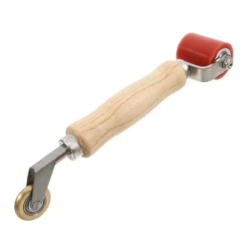 Produktbild: CRILSTYLEO Wandfarbroller Holzpressroller Klebebandroller Nahtroller Hartrollerwerkzeug Andrückroller Tapetennahtglätter Tapetennahtroller Roller Für Tapeten Glättungsnahtroller