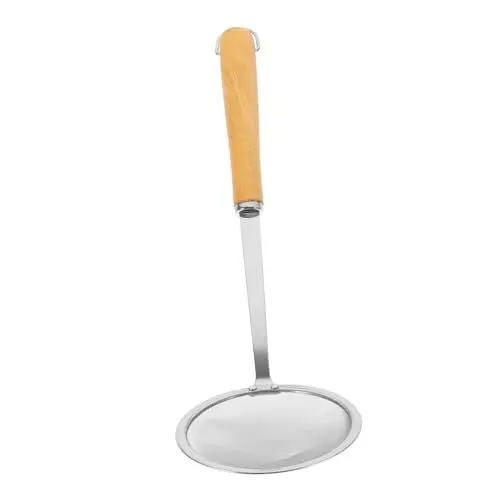 Produktbild: CRILSTYLEO Feinmaschiges Sieb Aus Edelstahl Mit Holzgriff Praktisches Küchenutensil Für Restaurant Und Zuhause Hochwertiges Metallsieb
