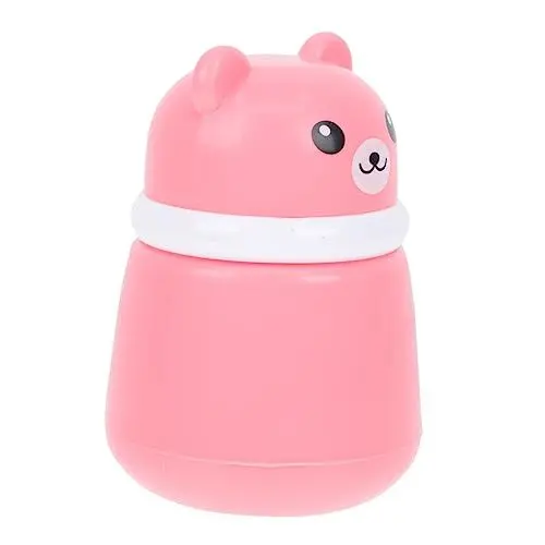 Produktbild: CRILSTYLEO Kasten Puderquaste kinderspfa kotzpulver kinder puder dose babykissen Perückentaschen aus Satin Flasche mit Schwammapplikator Behälter für Säuglingspulver Babypuderetui Rosa