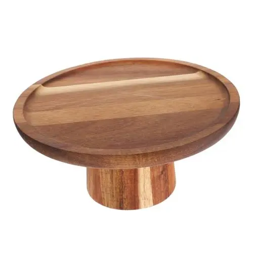 Produktbild: CRILSTYLEO Kuchenform Kuchenhalter Cupcake-präsentationsständer Cupcake-halter Mit Deckel Tablett Mit Deckel Dessert-kuchenteller Kuchenständer Cupcake-display Cookie-tablett Planke Holz