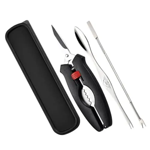 Produktbild: CRILSTYLEO Krabbenscheren-Set Meeresfrüchte-öffnerwerkzeug Hummergabel Haushaltswerkzeug Zum Öffnen Von Krabben Ergonomischer Griff Langlebig Und Leicht Zu Tragen