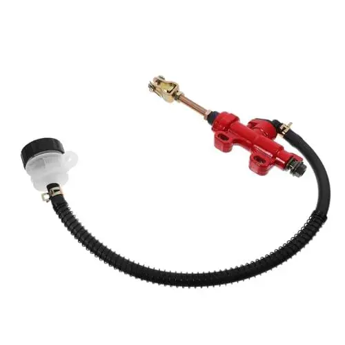 Produktbild: CRILSTYLEO Motocross-Zubehör Bremspumpenzylinder -Hauptbremszylinder hinten Offroad Motorradteile ATV-Hydraulikpumpe ATV-Hauptzylinder Hydraulikzylinder der Hinterradbremse Eisen rot