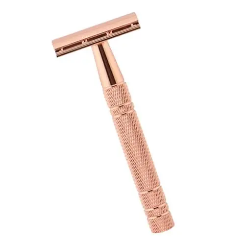 Produktbild: CRILSTYLEO Rasierer manueller Rasierer Persönlicher Rasierer razor messerscharfer men shaver Gesichtsrasierer Körperhaarrasierer alter Rasierer Der Kopf ist eine Zinklegierung Golden