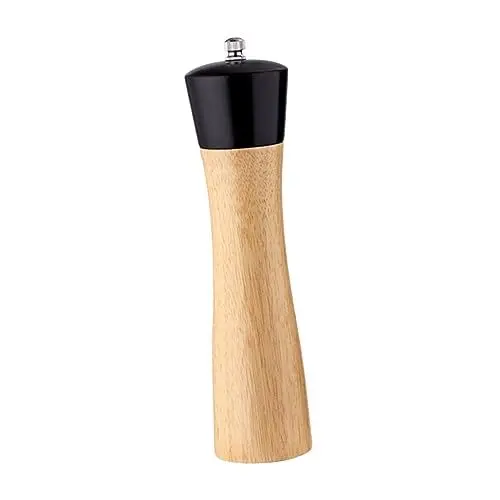 Produktbild: CRILSTYLEO Schleifer professioneller Pfeffer Salzstreuer nachfüllbarer Pfeffer Shaker handmühle handschleifmaschinen für den Haushalt professionelle Pfeffermühle hölzern Black