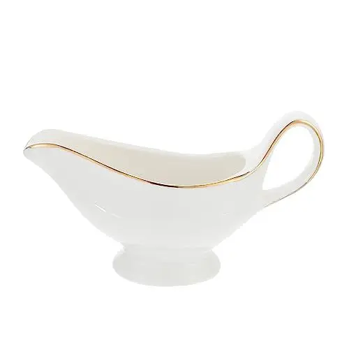 Produktbild: CRILSTYLEO Soßeneimer aus Keramik cafe intencion cafing dish stullenwürzer Servierschale suppen Milchkrug Tasse hausgemachter Saucenkrug Wasserkrug Steakgewürz Soßenspender Küchenwaren Weiß