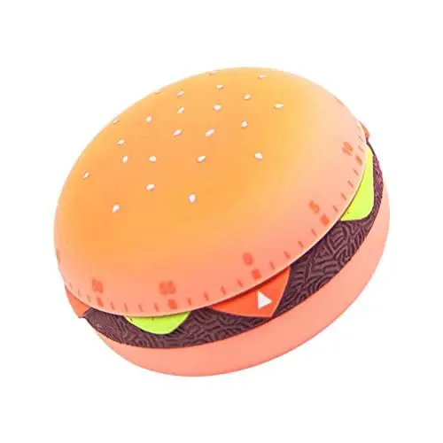 Produktbild: CRILSTYLEO Timer Zeiterinnerung Countdown-Uhr Kinderwecker Gekochte Eieruhr Koch Kochuhr Wecker Für Kinder Cartoon-down-Uhr Timing-Tool Für Burgerform Countdown-zeitalarm Kinderuhr Plastik