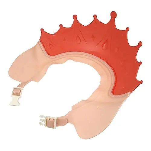 Produktbild: CRILSTYLEO Duschhaube Mit Ohren Und Augenschutz Badevisier Für Kleinkinder Verstellbarer Haarwaschschutz Für Babys Und Kinder