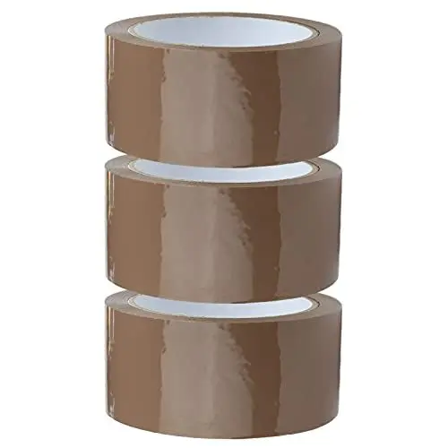 Produktbild: Crimson Starfish 3 x Packband Braun Rollen 48mm x 66m | Verpackungsbänder für Pakete, Kisten, Versand | Klebeband für Pakete & Paketklebeband Braun | Umzugsbedarf