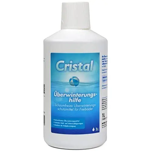 Produktbild: CRISTAL Pool Wintermittel 1 Liter – Hochwirksames Überwinterungsmittel für 20 m³ – Einfache Winterpflege ohne Ablassen Algen- und Kalkschutz