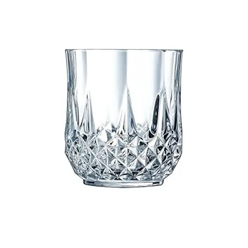 Produktbild: Cristal d'Arques Paris Longchamp - 6 Gläser niedrig 32 cl - 6 Stück - aus Kwarx - für Wasser, Säfte und andere Softs - Glanz, Transparenz und hohe Widerstandsfähigkeit