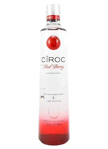 Produktbild: CîROC Red Berry | Aromatisierter Ultra-Premium Wodka mit köstlichem rote Beerengeschmack |37.5% vol | 700ml Einzelflasche |