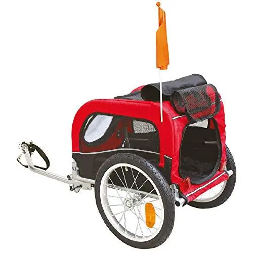 Produktbild: Croci Cargo Bike - Fahrradanhänger und Hundewagen - Praktischer, geräumiger und komfortabler Fahrrad-Hundeträger - 116 cm lang für Hunde bis 20 kg
