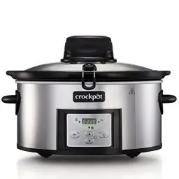 Produktbild: Crockpot Schongarer mit automatischer Rührfunktion | mit programmierbaren Bedienelementen | 5,7 l (für 5–6 Personen) | mit automatischem Mixer | Edelstahl (CSC012X)