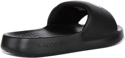 Produktbild: Lacoste Herren Pantoletten Serve Slide 1.0 123 1 CMA, Männer Slipper,Sandalen,Freizeitschuhe,Schlupfschuhe,Slides,SCHWARZ/Weiss (312),44.5 EU / 10 UK