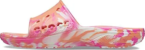 Produktbild: Crocs Unisex Erwachsene Baya 2 Marbled Amazon Slide Badeschlappen, Papaya/Multi, 45/46 EU
