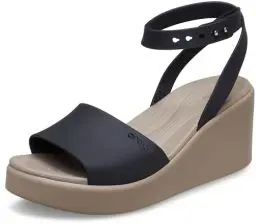 Produktbild: Crocs Herren Brooklyn Ankle Strap Wedge Sandalen, Black/Mushroom, 39/40 EU
