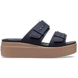 Produktbild: Crocs Brooklyn Buckle Low Wedge Clog für Damen, Dunkles Marineblau, 39/40 EU