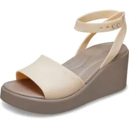 Produktbild: Crocs Herren Brooklyn Ankle Strap Wedge Sandalen, Shitake, 41/42 EU
