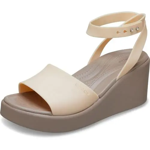 Produktbild: Crocs Herren Brooklyn Ankle Strap Wedge Sandalen, Shitake, 41/42 EU