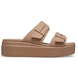 Produktbild: Crocs Damen Brooklyn Buckle Low Wedge Sandal, Latte, 36/37 EU