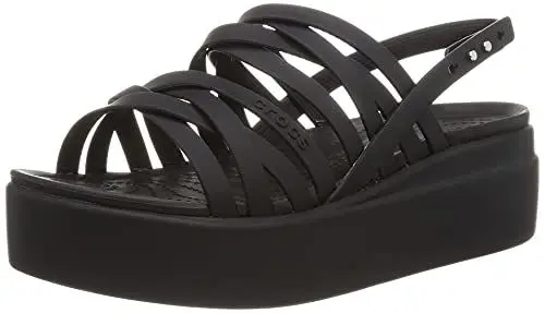 Produktbild: Crocs Damen Brooklyn Low Strappy Wedge Sandalen, Schwarz, 39/40 EU