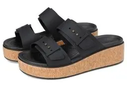 Produktbild: Crocs Herren Brooklyn Cork Buckle Sandalen, Black, 37/38 EU