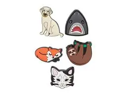Produktbild: Crocs Jibbitz-Schuhanstecker 5er-Set | Individualisieren Sie Ihre Crocs mit Jibbitz Animal Lover One-Size