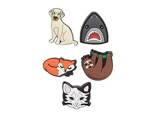 Produktbild: Crocs Jibbitz-Schuhanstecker 5er-Set | Individualisieren Sie Ihre Crocs mit Jibbitz Animal Lover One-Size