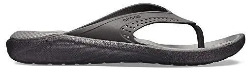 Produktbild: Crocs Literide Flip, Unisex-Erwachsene Zehentrenner, Schwarz (Black/Slate Grey 0dd), 36/37 EU