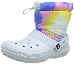 Produktbild: Crocs Unisex Erwachsene Classic Lined Neo Puff Tie Dye Boot Stiefel, Mineral Blue, 43/44 EU