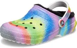 Produktbild: Crocs Classic Fur Lined Spray Dye Clog 38-39 EU White/Multi