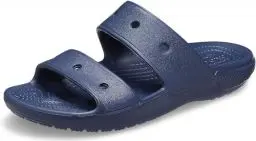 Produktbild: Crocs Classic Sandale – Unisex Sandalen für Erwachsene mit zwei Riemen – Slip-On-Sliders – Navy – Größe 45-46