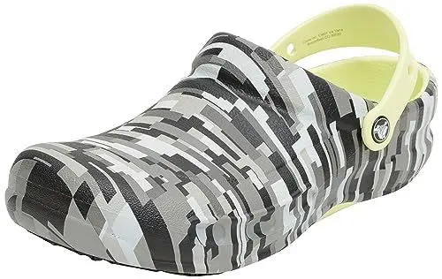 Produktbild: Crocs Unisex Erwachsene Bistro Work Graphic Clog Clog, Black/Lime, 36/37 EU