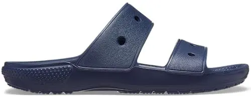 Produktbild: Crocs Classic Sandale – Unisex Sandalen für Erwachsene mit zwei Riemen – Slip-On-Sliders – Navy – Größe 45-46
