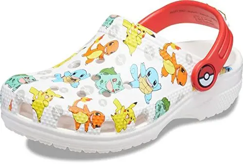 Produktbild: Crocs Unisex Kinder Classic Pokemon Clog T, Weiß/Mehrfarbig, 4 UK Child